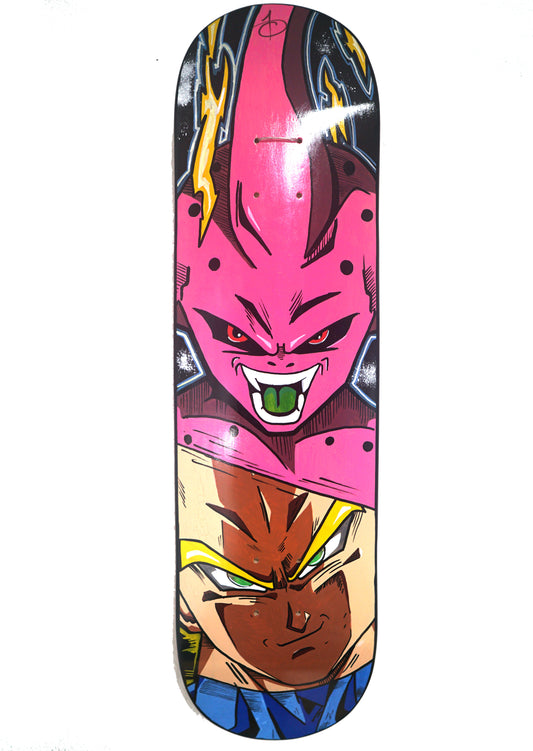 Vegeta vs. Buu Surfskate Deck Art