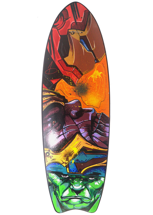 Endgame Surfskate Deck Art