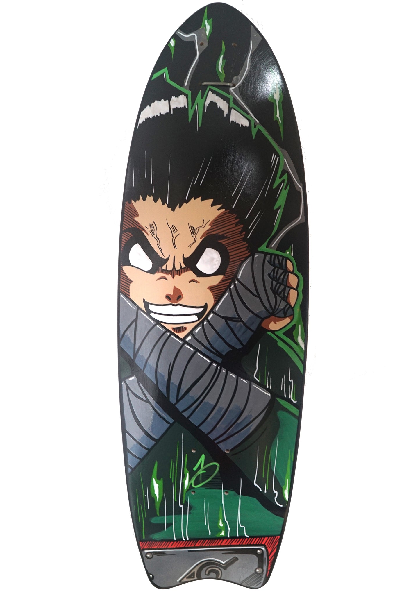 Rock Lee Surfskate Deck Art